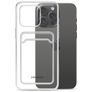 Mobilize Gelly Card Transparente iPhone 15 Pro Max TPU flexible Carcasa con tarjetero - Transparente