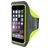 Mobiparts Comfort Fit Running Phone Holder Neoprene Sports Case Sports armband (max 16 cm x 8 cm) - Neon Green