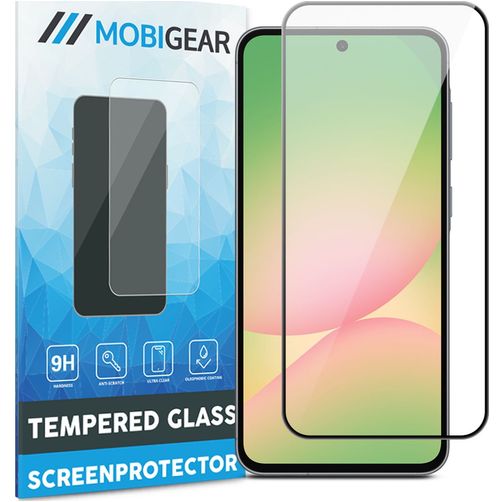 Mobigear Premium Samsung Galaxy A56 Tempered Glass Screen Protector - Case Friendly - Black