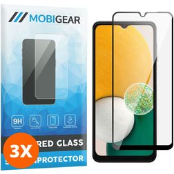 Mobigear Premium Samsung Galaxy A13 5G Vidro temperado Película de ecrã - Compatível com capas - Preto (Pack de 3)