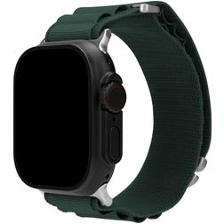 Mobilize Alpine Nylon Apple Watch Urrem Spændelås - 49/46/45/44 mm - Mørkegrøn