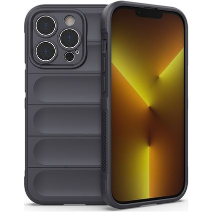 Mobigear Bumpy iPhone 14 Pro Flexibel TPU Skal - Koksgrå