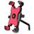 Mobigear PushHold Soporte de moto Retrovisor Pinza Universal - Rojo