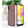 Mobigear Racing Samsung Galaxy A01 Fleksibel TPU Bagsidecover - Brun