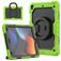 Mobigear RingGuard iPad 9 (2021) Case Plastic / Silicone Back cover + Stand - Green