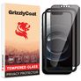 GrizzlyCoat Easy Fit iPhone 16e Cristal templado Protector de pantalla Antiespía - Compatible con fundas + Marco de instalación