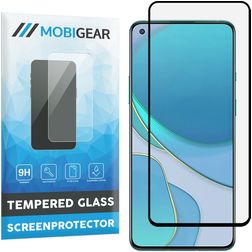 Mobigear Premium OnePlus 8T Vidro temperado Película de ecrã - Compatível com capas - Preto
