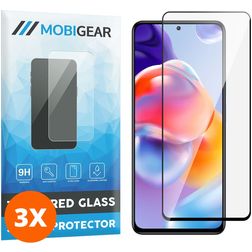 Mobigear Premium Xiaomi Redmi Note 11 Pro Plus 5G Vidro temperado Película de ecrã - Compatível com capas - Preto (Pack de 3)