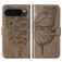 Mobigear Butterfly Google Pixel 9 Pro Cover a libro portafoglio - Grigio