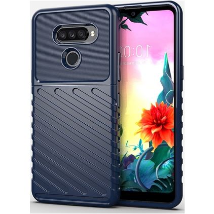 Mobigear Groove LG K50s TPU flexível Capa traseira - Azul