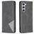 Mobigear Rhombus Slim Samsung Galaxy S23 Cover a libro - Nero