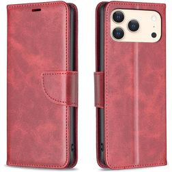 Mobigear Excellent iPhone 17 Pro Lompakkokotelo + Setelitasku - Punainen