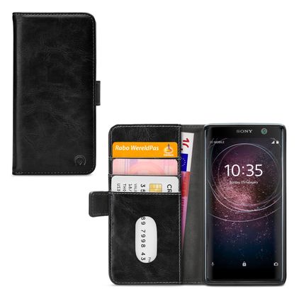 Mobilize Elite Gelly Sony Xperia XA2 Plus Lompakkokotelo + Setelitasku - Musta