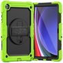 Mobigear SureGrip Xtreme Samsung Galaxy Tab A11 Plus Plastica rigida / Silicone Back cover + Tracolla + Supporto - Verde