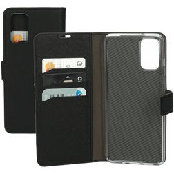 Mobiparts Saffiano Wallet Samsung Galaxy S20 Plus Funda tipo libro Cartera - Negro