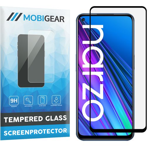 Mobigear Premium Realme Narzo 30 5G Vidro temperado Película de ecrã - Compatível com capas - Preto