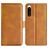 Mobigear Slim Magnet Sony Xperia 5 IV Wallet case - Cognac