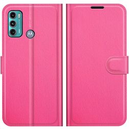 Mobigear Classic Motorola Moto G60 Wallet case - Magenta