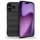 Mobigear Bumpy iPhone 18 Pro Max TPU flexível Capa traseira - Preto