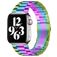 Mobigear Antwerp Steel Apple Watch Strap Butterfly closure - 42/41/40/38 mm - Colourful