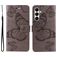 Mobigear Butterfly Samsung Galaxy A26 Lompakkokotelo + Setelitasku - Harmaa
