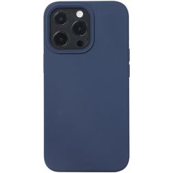 Mobigear Rubber Touch iPhone 14 Silicone Back cover - Blu navy