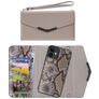 Mobilize Elegant Magnet iPhone 11 Cover Pochette 2 in 1 con guscio estraibile - Beige Snake