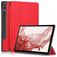 Mobigear Tri-Fold Samsung Galaxy Tab S9 Plus Plånboksfodral + Pennhållare - Röd