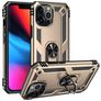 Mobigear Armor Ring iPhone 14 Pro Max Plástico rígido Capa traseira Antichoque com anel - Dourado