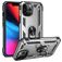 Mobigear Armor Ring iPhone 14 Pro Max Hard Case Back cover Shockproof with Ring Holder - Silver