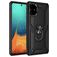 Mobigear Armor Ring Samsung Galaxy A71 Tvrdý plast Zadní kryt odolný proti nárazům s prstýnkem - Černá