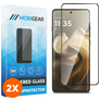 Mobigear Premium Motorola Edge 60 Glas Skærmbeskytter - Case Friendly - Sort (2-pak)