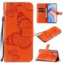 Mobigear Butterfly OPPO Reno 4 Funda tipo libro Cartera - Naranja