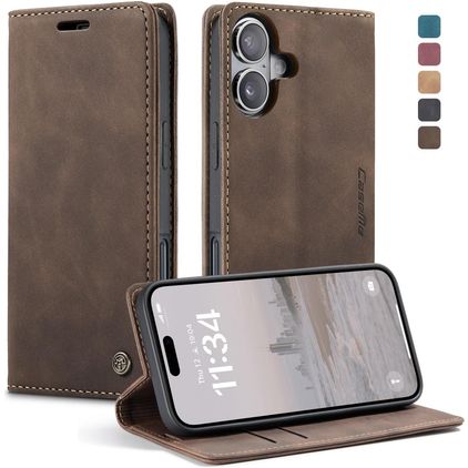 CaseMe 013 iPhone 17 Wallet case - Coffee