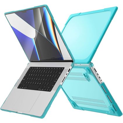 Mobigear Shockproof MacBook Pro 14 tum (2021-2026) Hårt MacBook-skal - Blå - Modell A2442 / A2779 / A2918 / A2992 / A3401 / A3112 / A3434 / A3427 / A3426