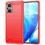 Mobigear Brushed Slim OPPO Reno 7 Lite TPU flessibile Back cover - Rosso