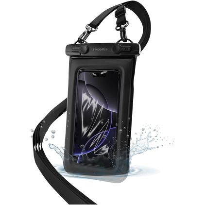 Mobilize Floating Bag Flexibel TPU Vattenavvisande Fodral (max 19 cm x 11 cm) - Svart