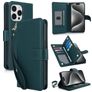 Mobigear Wallet iPhone 15 Pro Pungetui med Seddelrum - Grøn