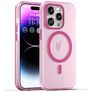 Mobigear Shockproof iPhone 16 Pro MagSafe Elastyczne TPU Etui plecki - Różowy