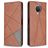 Mobigear Rhombus Slim Nokia G10 Plånboksfodral - Brun