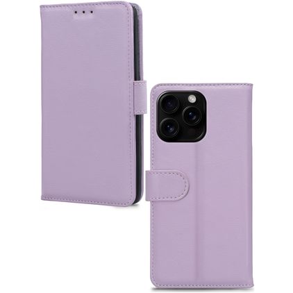 Mobilize Premium Gelly iPhone 16 Pro Pungetui med Seddelrum - Lilla