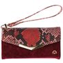 Mobilize Gelly Velvet iPhone 6s Plus Cover Aftagelig 2-i-1-clutch - Red Snake