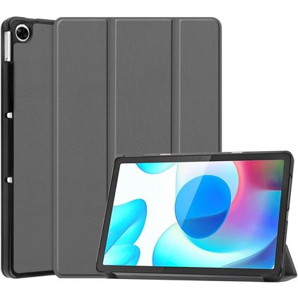 Mobigear Tri-Fold Realme Pad 10.4 (2021) Funda tipo libro - Gris