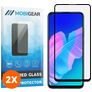 Mobigear Premium Huawei P40 Lite E Tempered Glass Screen Protector - Case Friendly - Black (2-Pack)