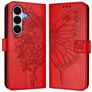 Mobigear Butterfly Samsung Galaxy A27 Funda tipo libro Cartera - Rojo
