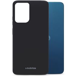 Mobilize Rubber Gelly Motorola Moto G34 Flexibel TPU Skal - Matt Black