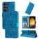 Mobigear Sunflower Samsung Galaxy S24 Ultra Wallet case - Blue