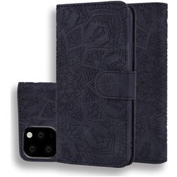 Mobigear Mandala iPhone 11 Plånboksfodral med sedelfack - Svart
