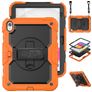 Mobigear SureGrip Xtreme iPad 11 (2025) Cover Hård plast / Silikone Bagsidecover + Skulderrem + Stander - Sort / Orange