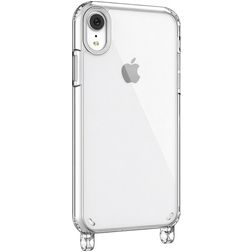 Mobigear Mix & Match Transparente iPhone XR TPU flexible Funda con cuerda - Transparente